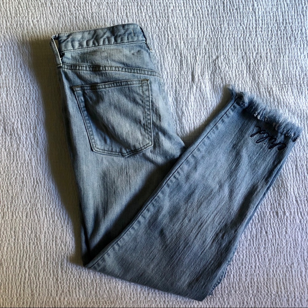 Free People Embroidered Jeans